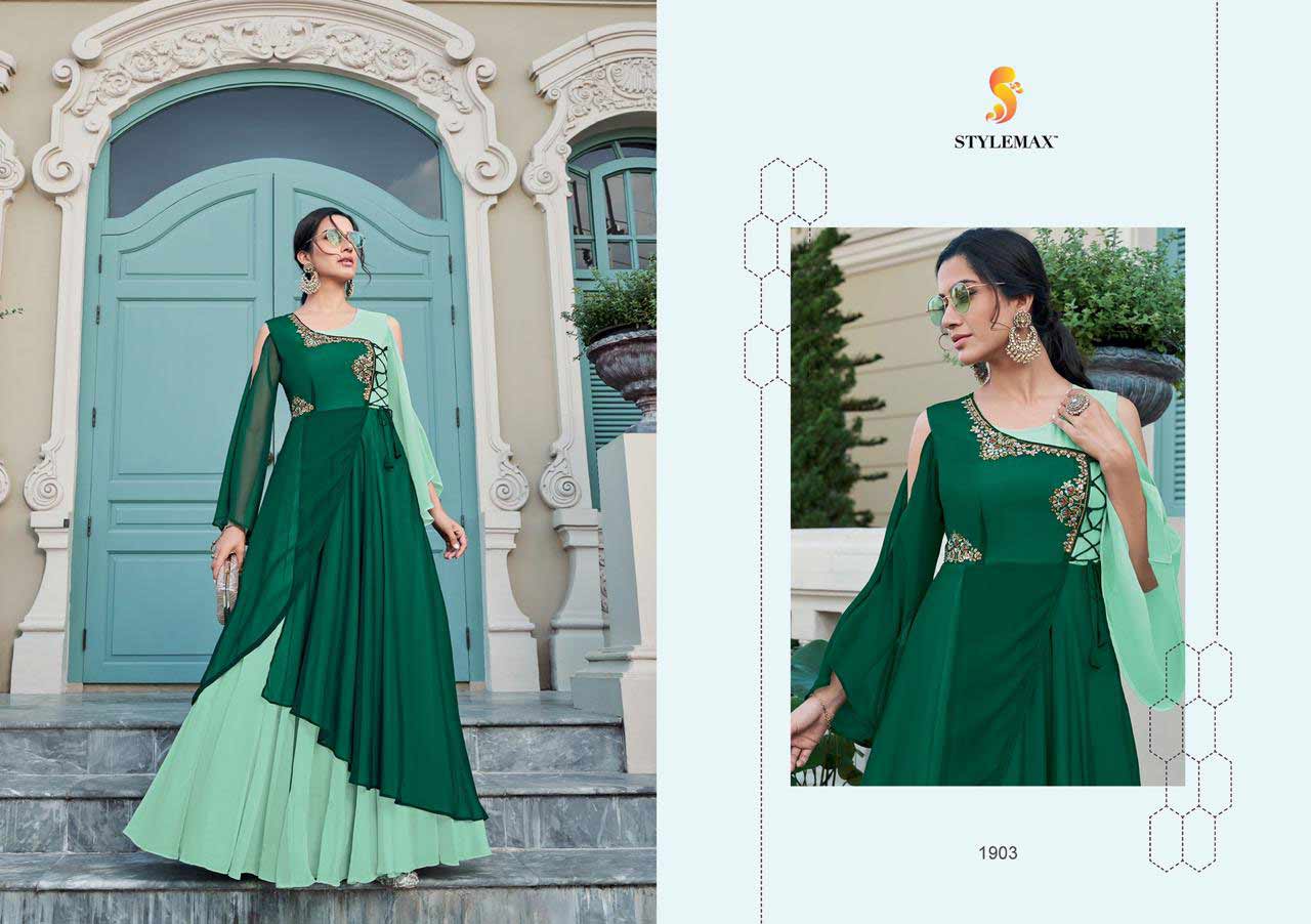 Almirah Vol-2 Wholesale Georgette Gown Set Almirah Vol-2 Wholesale Georgette Gown Set